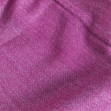 Orchid Purple Yak Wool Stole – Handwoven Raw Border Tassel Wrap