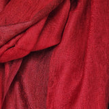 Authentic Soft Paisley Weave Kashmiri Pashmina Scarf - Sweet Red