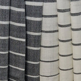 Striped White and Grey Kashmiri Pashmina Wrap - For Men