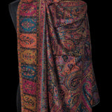 Pure Wool Kani Ethnic Weave Shawl – Black (Woolmark Certified)