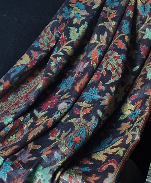 Authentic Handwoven Kani Stole Handcrafted Pashmina Wrap Timeless Artisan Elegance