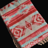 Multicoloured Woolen Himalayan Shawl – Handcrafted Tibetan Blanket