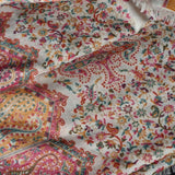 Women's Wool Kani Ethnic Weave Shawl – White