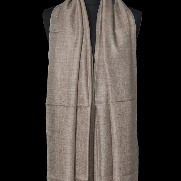 Authentic Luxury Soft Kashmir Pashminas Cashmere Stole - 100% Cashmere Grey - Baga Ethnik Living Default Title Accessories:Scarves & Wraps