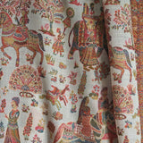 Pashmina Kani Dholi Theme Design Shawl – White