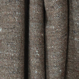 Authentic Yak Wool Winter Shawl – Taupe Brown Kullu Border