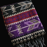 Ethnic Himalayan Wool Blanket – Handwoven Tibetan Shawl