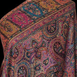 Pure Wool Kani Ethnic Weave Shawl – Black (Woolmark Certified)