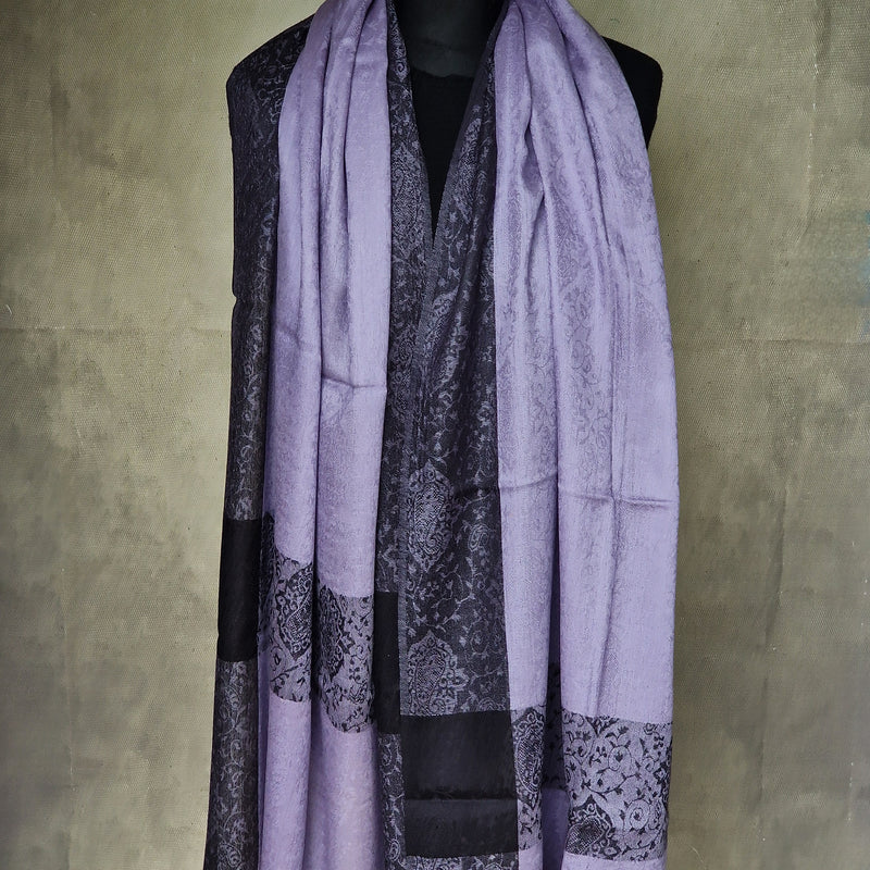 Beautiful Pashmina Luxury Soft Kashmir Stole - Pale Lilac