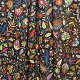 Paisley Kalamkari Black Silk Wool Stole