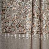 Luxury Pashmina Fine Wool Nalki Embroidery Stole