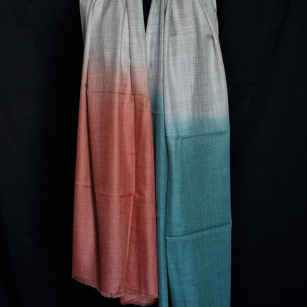 100% Cashmere Luxury Kashmir Ombré  – Bronzy Shore