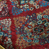 Twinlight Reversible Fine Wool Pashmina Shawl – Sangria Red Dholi Darbaar Floral Design