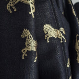 Twilight Reversible Shawl –Black & Gold Moonlight Design