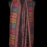 Pure Wool Kani Ethnic Weave Shawl – Black (Woolmark Certified)