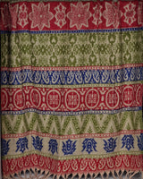 Traditional Himalayan Wool Shawl – Handwoven Tibetan Geometric Wrap