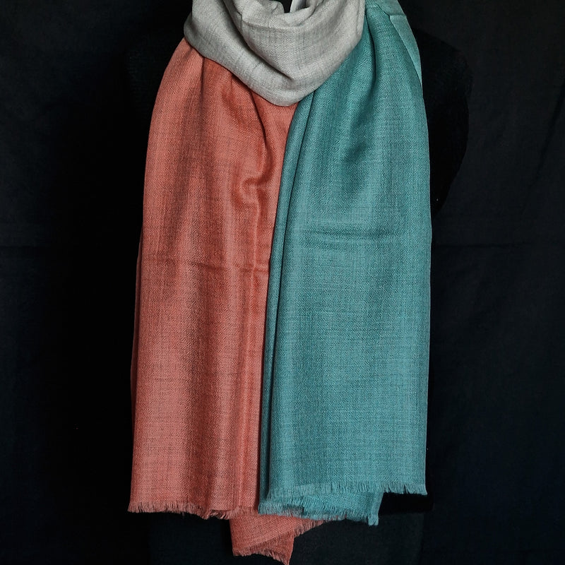 100% Cashmere Luxury Kashmir Ombré  – Bronzy Shore