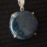 Gorgeous Deep Blue Chrysocolla Silver Sterling Pendant
