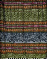 Himalayan Wool Blanket Shawl – Multicoloured Tibetan Artisan Wrap