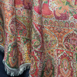 Moonlight Pashmina Shawl Two Tone Mughal border- Marigold New Collection!