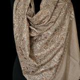 Luxury Pashmina Fine Wool Nalki Embroidery Stole