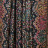 Mandala Muse Full Kani Weaved Black Pashmina Wool Shawl – Multicolour Floral Paisley