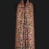 Authentic Luxury Soft Kashmir Border Kani Weave Pashmina - Seraphina Grey - Baga Ethnik Living Default Title Shawl