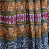 Himalayan Wool Blanket Shawl – Multicoloured Tibetan Artisan Wrap