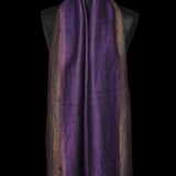 Twilight Collection Shawl – Purple & Gold Radiance, Handwoven Splendor