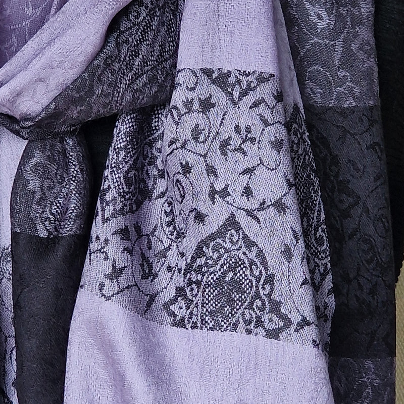 Beautiful Pashmina Luxury Soft Kashmir Stole - Pale Lilac