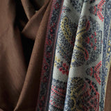 The Ultimate Choice in Luxury Soft Kashmir Pashmina Stoles- Umber - Baga Ethnik Living