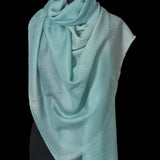 Delightful Ombre 100% Soft Kashmir Pashmina Cashmere Stole - Celeste Blue - Baga Ethnik Living Default Title Shawl
