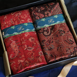His & Her 100% Pure Wool Shawl Kani Style Set – Premium Gift Box