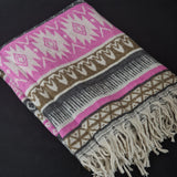 Himalayan Wool Shawl – Vibrant Tibetan Oversized Wrap