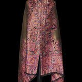 Moonlight Pashmina – Gold-Fuscia Two-Tone Darbar Kani Shawl