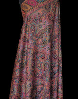 Pure Wool Kani Ethnic Weave Shawl – Black (Woolmark Certified)