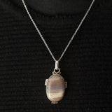 One-Of-A-Kind Striped Jasper 925 Sterling Silver Pendant
