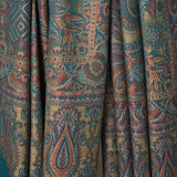 Royal Jamawar Men’s Shawl – Turquoise Blue, Kani Style