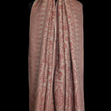 Fine Wool Ivory and Blush Reversible Pashmina Shawl – wedding gift