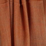 Muted Orange Yak Wool Stole with Fine Wool Raw Border