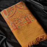 Vintage Paisley Palla Kani Women's Stole – Mustard Yellow