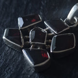 Chic Multi-Cluster Garnet Silver Sterling 925 Pendant - Baga Ethnik Living Default Title Pendants