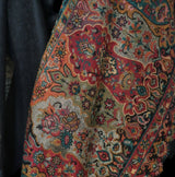 Zari Moonlight Kani Weave Pure Wool Palla Black Paisley Border Luxury Shawl