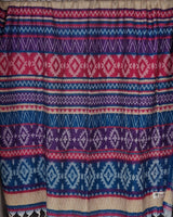 Colourful Himalayan Wool Wrap – Tibetan Handwoven Shawl with Tassels