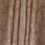 Pale Orange Pure Wool Stole – Silver Zari Woven Style