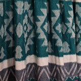 Tibetan Geometric Wool Shawl – Colourful Himalayan Handwoven Wrap