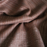 Sepia Brown Yak Wool Stole – Woven by Hand, Edged in Raw Wool