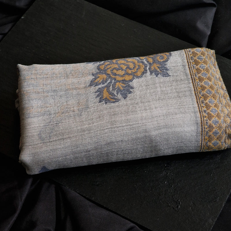 The Ultimate Choice in Luxury Soft Kashmir Kani Pashmina Stoles - Azalea - Baga Ethnik Living