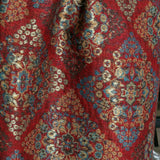 Twinlight Reversible Fine Wool Pashmina Shawl – Sangria Red Dholi Darbaar Floral Design