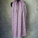 Full Kani Lightweight Pashmina Floral Shawl Wrap – Orchid Pink